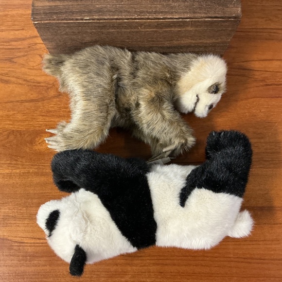 Folkmanis Hand Puppets Lot Of 5 Panda Red Fox Grunting Pig  Baby Sloth Sheep - Picture 8 of 14